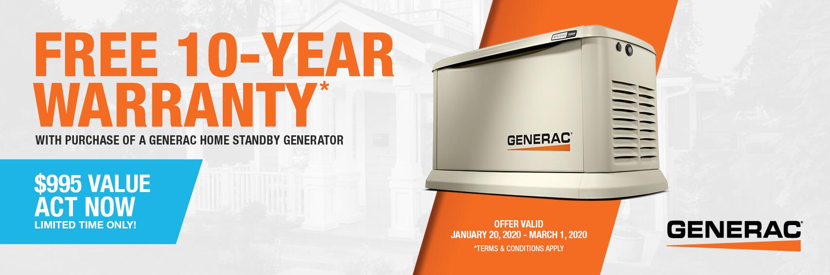 Homestandby Generator Deal | Warranty Offer | Generac Dealer | CANOGA PARK, CA